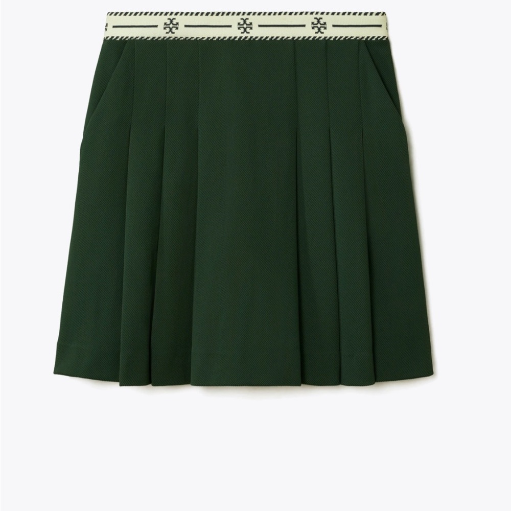 NWT Tory Burch Green Pleated Skort